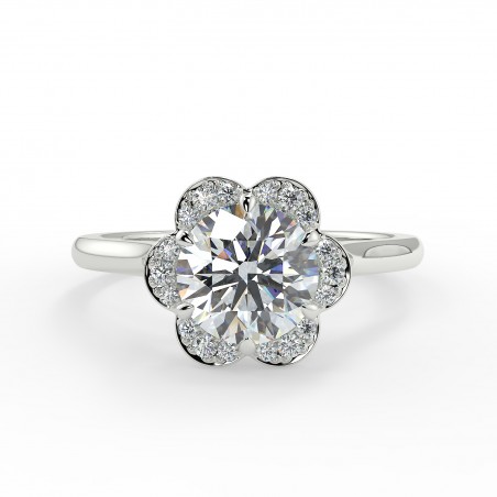 Flora Rond - Or blanc category