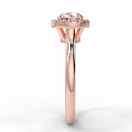 Lucia - Diamant 0.70 carat - Or rose category