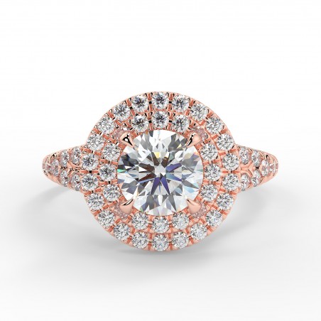 Olivia - Diamant 0.70 carat - Or rose category
