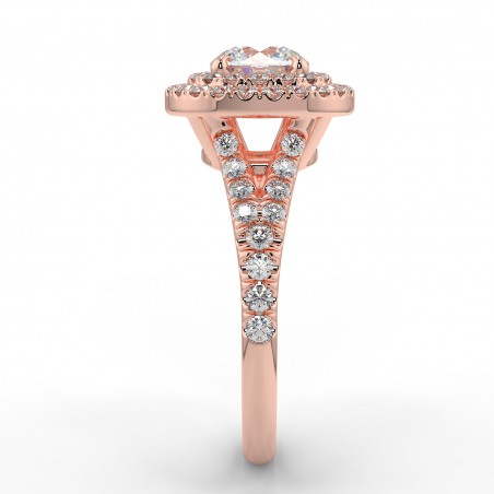 Olivia - Diamant 0.70 carat - Or rose category