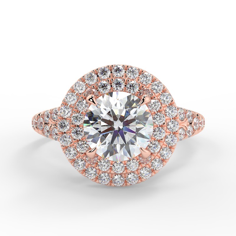 Olivia - Diamant 1.00 carat - Or rose category