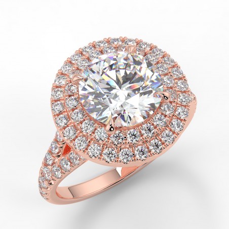 Olivia - Diamant 1.50 carat - Or rose category