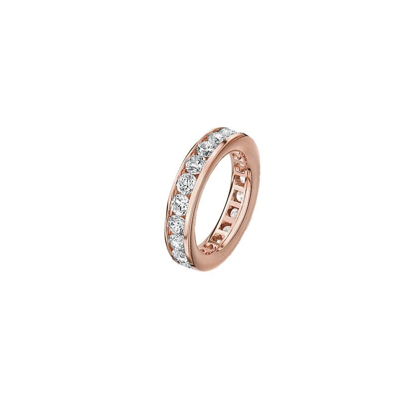 Eternity Rail 2.40 carats - Or rose