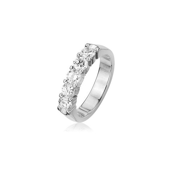 Demi - Alliance 5 Diamants 2 Griffes 1.00 carat category