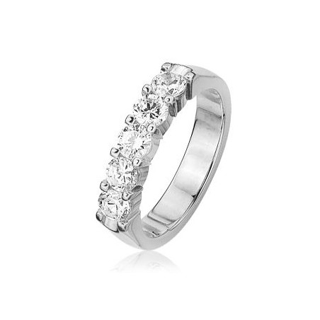 Demi - Alliance 5 Diamants 2 Griffes 1.00 carat category