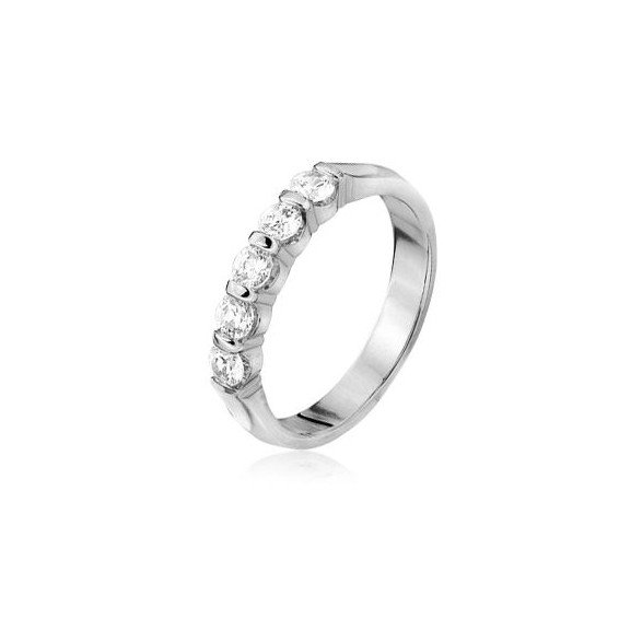 Demi - Alliance 5 Diamants Barrette 0.50 carat category