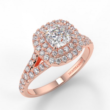 Eva - Diamant 0.50 carat - Or rose category