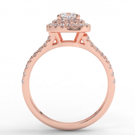 Eva - Diamant 0.50 carat - Or rose category