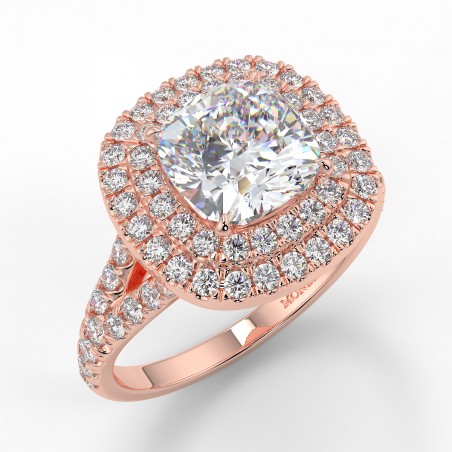 Eva - Diamant 1.50 carat - Or rose category