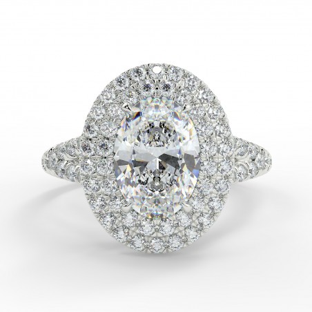 Sabrina - Diamant 1.00 carat - Or blanc category