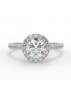 Chloé or blanc - Bague de fiançailles diamant - MonDiamant