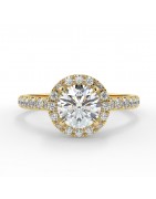 Chloé or jaune - Bague de fiançailles diamant - MonDiamant