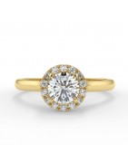 Lucia or jaune - Bague de fiançailles diamant - MonDiamant