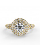 Olivia or jaune - Bague de fiançailles diamant - MonDiamant