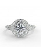 Olivia platine - Bague de fiançailles diamant - MonDiamant