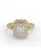 Clara or jaune - Bague de fiançailles diamant - MonDiamant