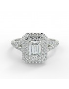 Clara platine - Bague de fiançailles diamant - MonDiamant