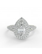 Pamela or blanc - Bague de fiançailles diamant - MonDiamant