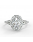 Sabrina Or blanc - Bague de fiançailles diamant - MonDiamant