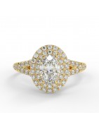 Sabrina Or jaune - Bague de fiançailles diamant - MonDiamant