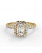 Gloria Or jaune - Bague de fiançailles diamant - MonDiamant