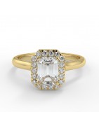 Zara Or jaune - Bague de fiançailles diamant - MonDiamant