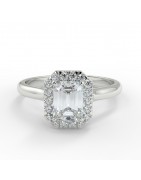 Zara Platine - Bague de fiançailles diamant - MonDiamant