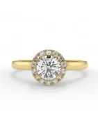 Lucia or jaune - Bague de fiançailles diamant - MonDiamant