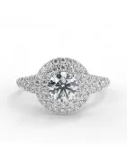 Olivia platine - Bague de fiançailles diamant - MonDiamant