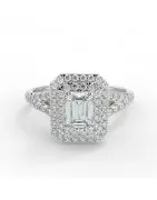 Clara platine - Bague de fiançailles diamant - MonDiamant