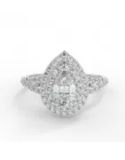 Pamela or blanc - Bague de fiançailles diamant - MonDiamant