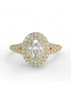 Sabrina Or jaune - Bague de fiançailles diamant - MonDiamant
