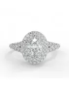 Sabrina Platine - Bague de fiançailles diamant - MonDiamant