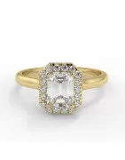 Zara Or jaune - Bague de fiançailles diamant - MonDiamant