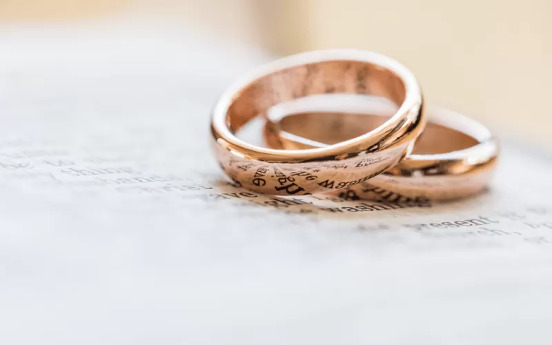 Alliances mariage tendance