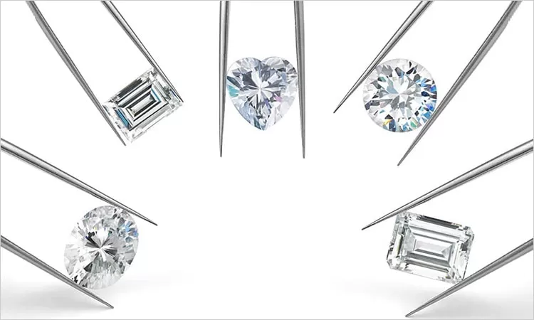 multi diamants pinces
