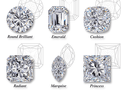 les formes des diamants