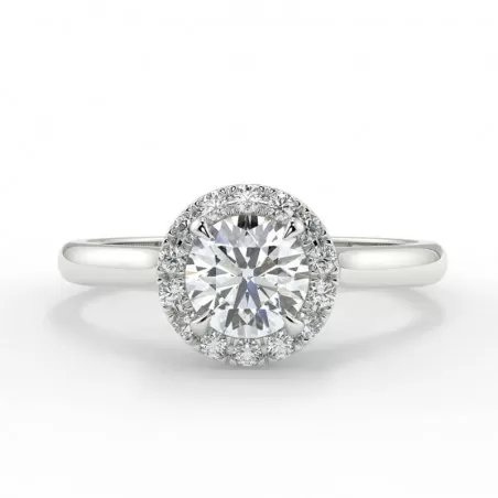 Lucia - Diamant 0.50 carat - Or blanc