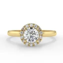 Lucia - Diamant 0.50 carat - Or jaune