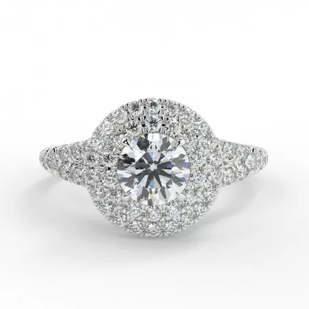 Olivia - Diamant 0.50 carat - Platine