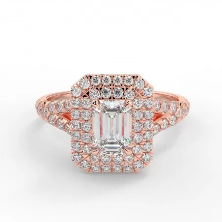 Clara - Diamant 0.50 carat - Or rose