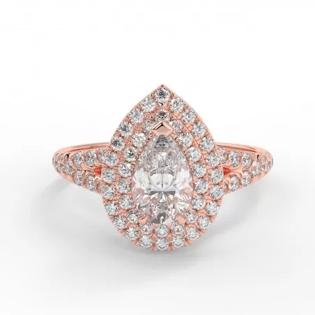 Pamela - Diamant 0.50 carat - Or rose