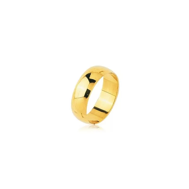 Demi-Jonc - Pénélope 6mm - Or jaune