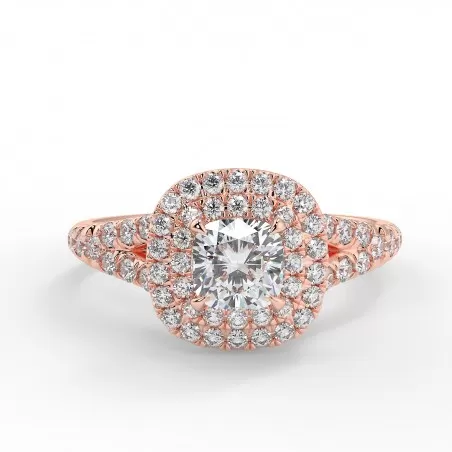 Eva - Diamant 0.50 carat - Or rose