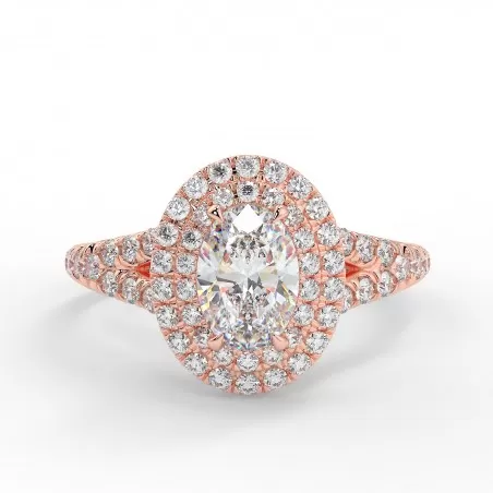 Sabrina - Diamant 0.50 carat - Or rose