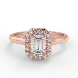 Zara - Diamant 0.50 carat - Or rose