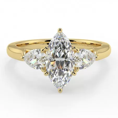 Marquise Poire - Or jaune